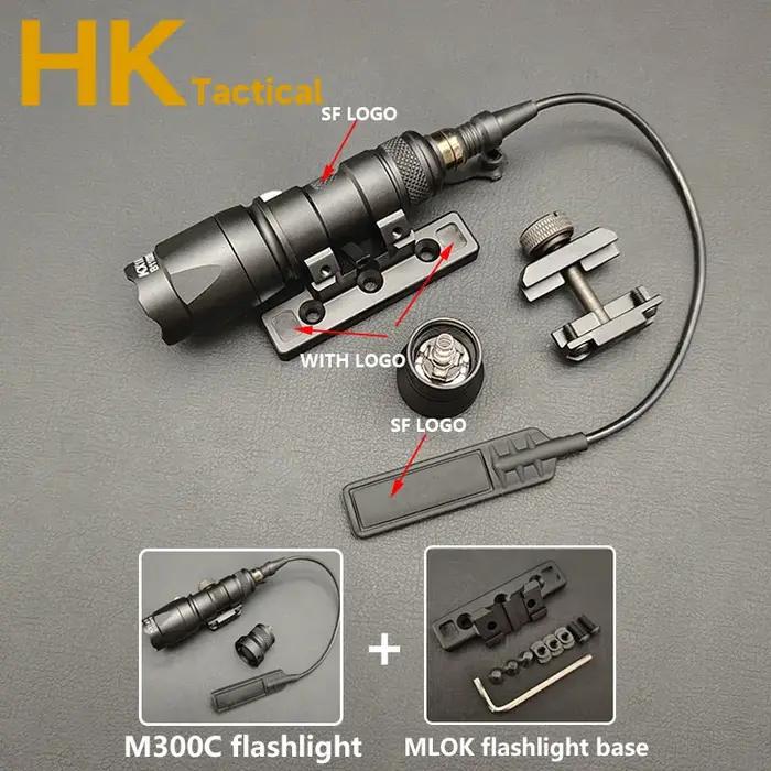 Tactique SF M600C M600 armes lumière lanterne fusil lampe de poche LED Surefir M300 Scout