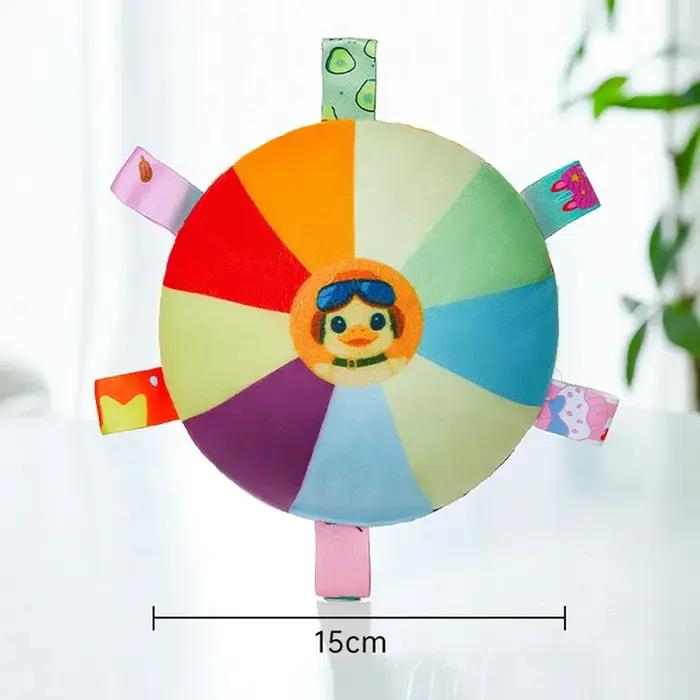 Soucoupe volante en peluche arc-en-ciel drôle