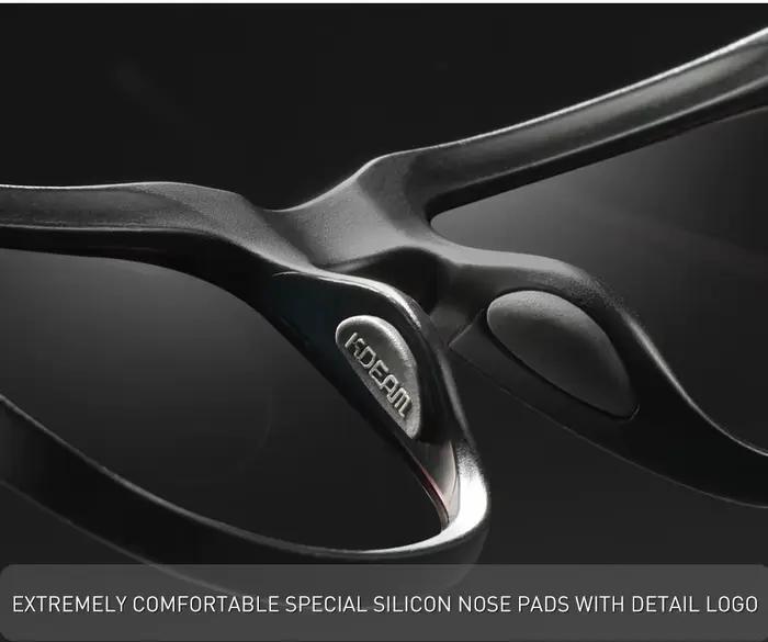 KDEAM lunettes de soleil pour hommes de grande taille lunettes de Vision nocturne photochromiques po
