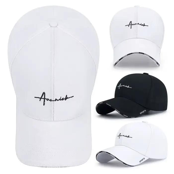 Chapeaux de soleil respirants et réglables en coton, casquette de baseball de couleur unie, protecti