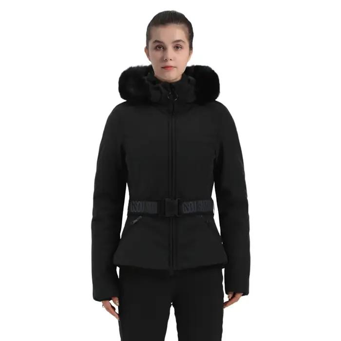 Pardessus de ski à capuche coupe-vent pour femmes, survêtement thermique, vestes de montagne, vêteme