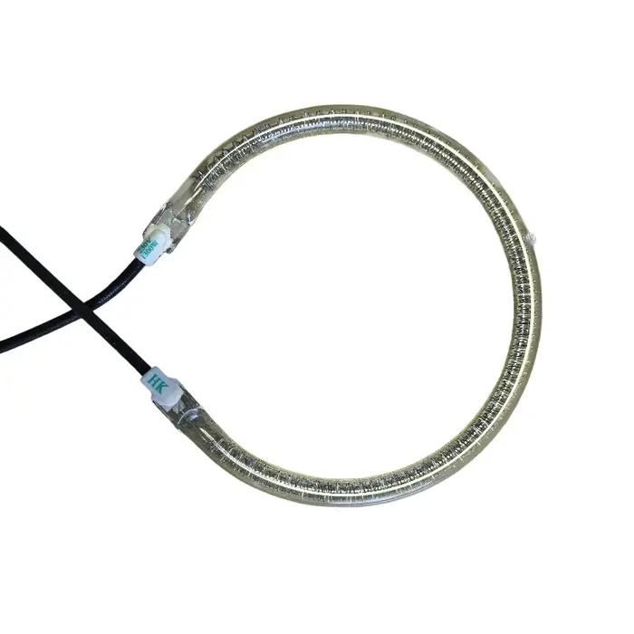 Tube de chauffage halogène rond annulaire, pièces de four, 220V, 1300W, diamètre de 14cm, 1cm