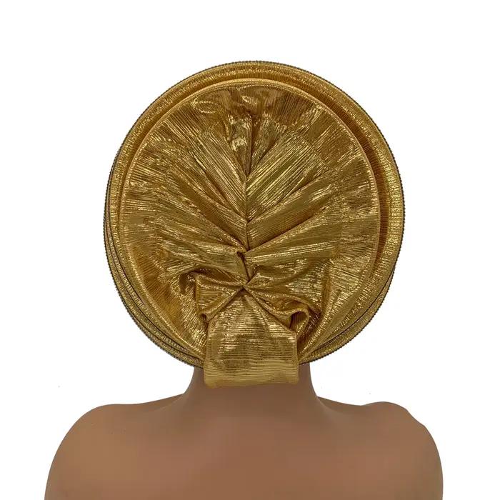 Béret en spirale de diamants de luxe Turban pour femmes afrcian dame bandeau femme bérets Turban Nig