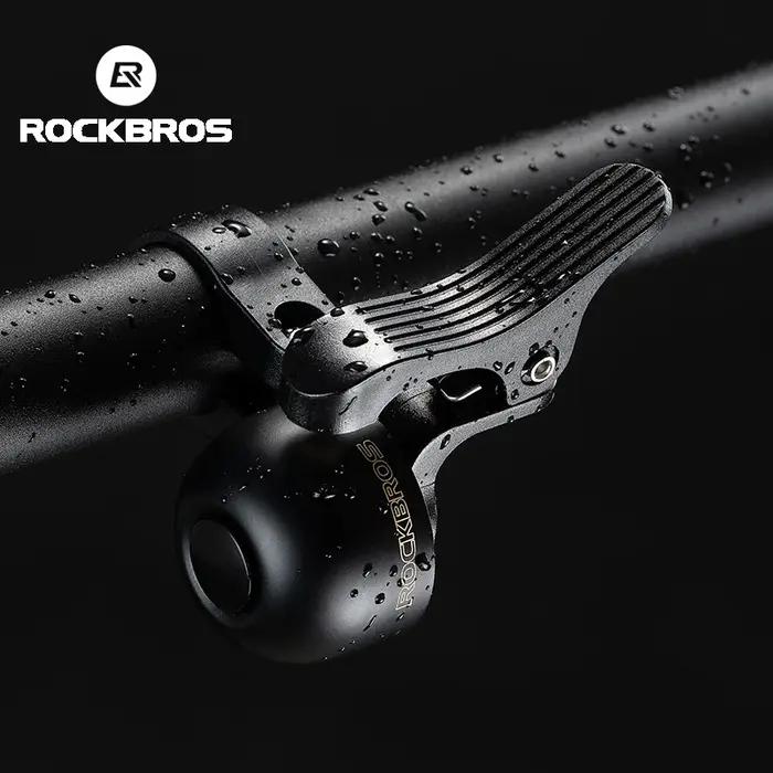 ROCKBROS – sonnette de vélo, klaxon, guidon, appel de vélo, anneau en alliage, son clair, alarme d'a