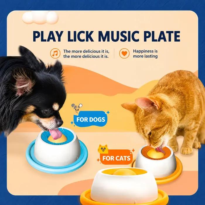 Gamelle de stimulation olfactive interactive pour chiens et chats antidérapante distributeur de friandises jouet apaisant pour le bain et les moments stressants