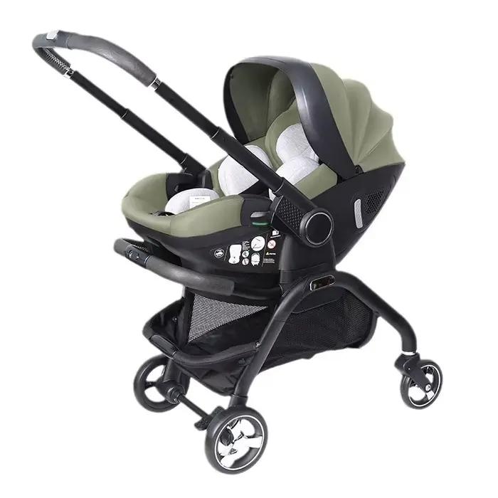 Nouveau bébé poussette 3in1 nouveau-né Portable enfant siège de voiture de luxe bébé poussette multi