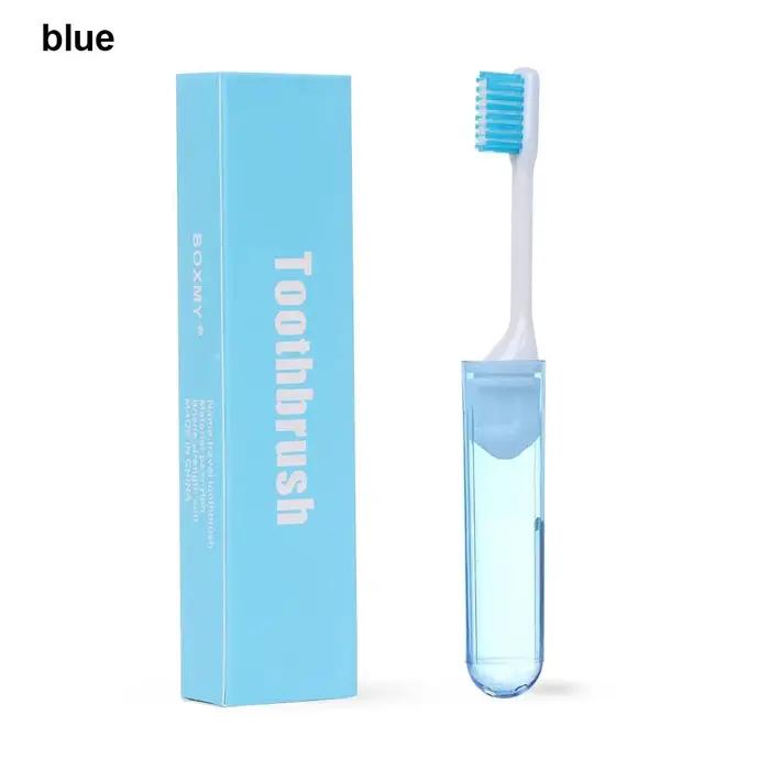 Brosse à dents pliante en plastique souple