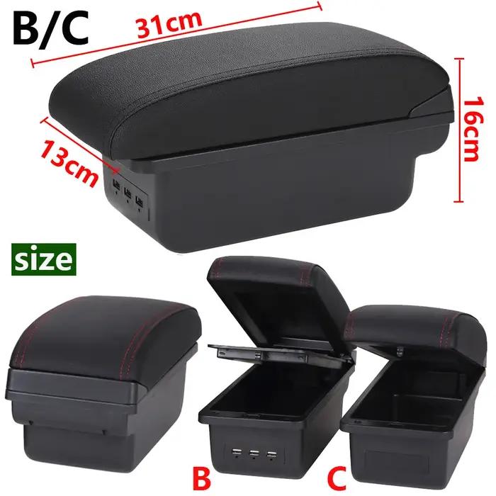 Accoudoir de voiture pour Honda Jazz, boîte de rangement de bras pour Honda Fit Jazz 2, 2008, 2009,