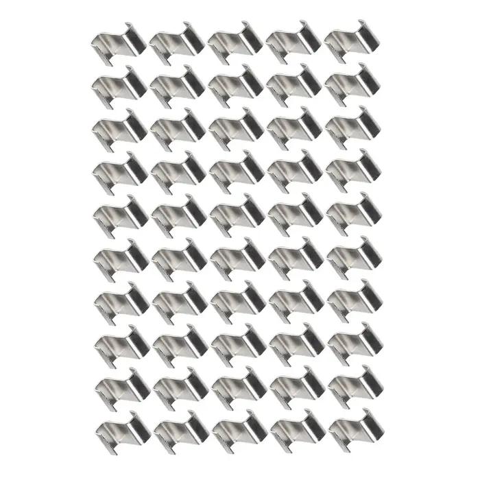 25/50/100pcs Serre Vitrage Clips Z Type Pinces à Verre En Acier Inoxydable En Métal Accessoires De S