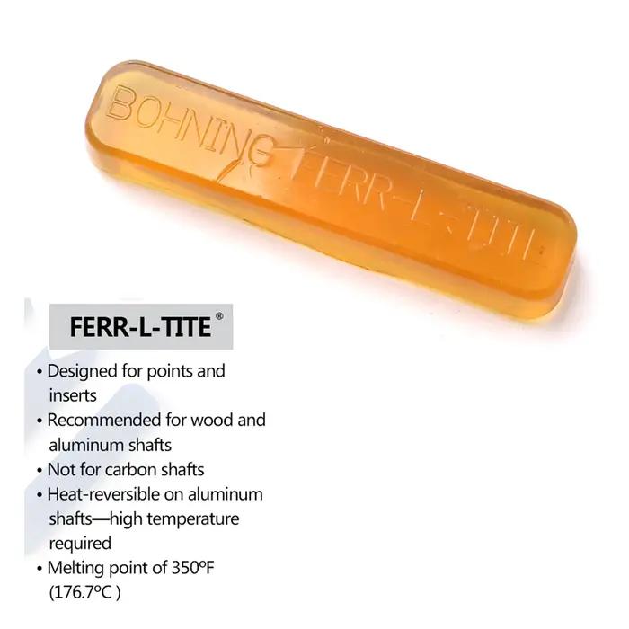 Bâton de colle pour arc et flèche de tir à l'arc tête de flèche insertion flèche épingles nock adhésif thermofusible haute température chasse sportivité