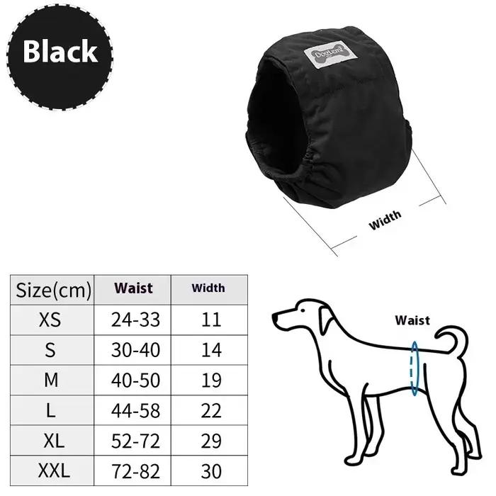 Couches lavables et respirantes pour chiens mâles