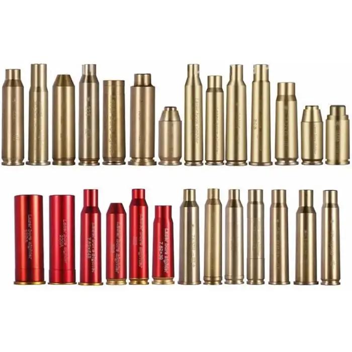 Tactique rouge Laser alésage Sighter chasse tir formation Lasers calibrateur pour 9mm 12GA 20GA.223.308 30-06 calibre pistolet vue