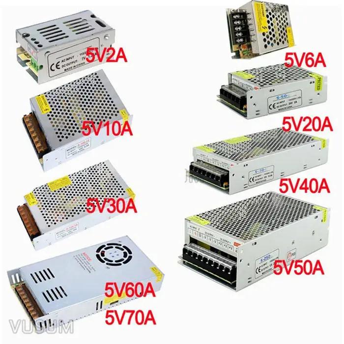 Commutateur d'alimentation LED, adaptateur TransDevices, DC 5V, pipeline, bande LED, 3A, 4A, 5A, 8A,
