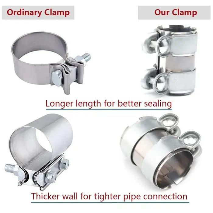 Collier de serrage universel pour modification de voiture, acier inoxydable à faible teneur en carbo