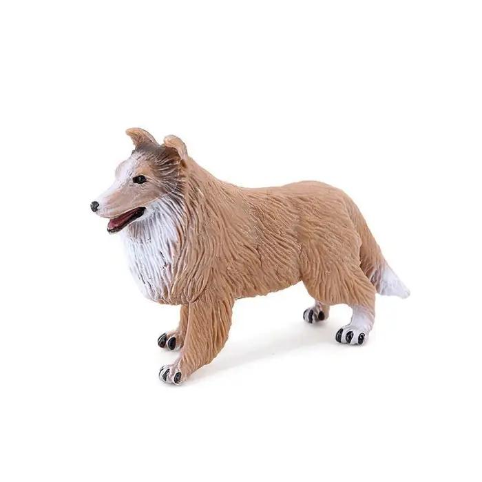Modèle de chien de compagnie Border Collie Sheepdog, décoration de bureau, ornement de chiot pour la