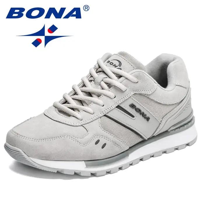 BONA 2022 nouveaux créateurs chaussures de course mode baskets hommes grande taille léger confortabl