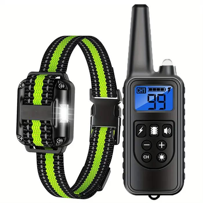 Collier anti-choc pour chien avec télécommande, collier électrique d'entraînement pour chien, étanch