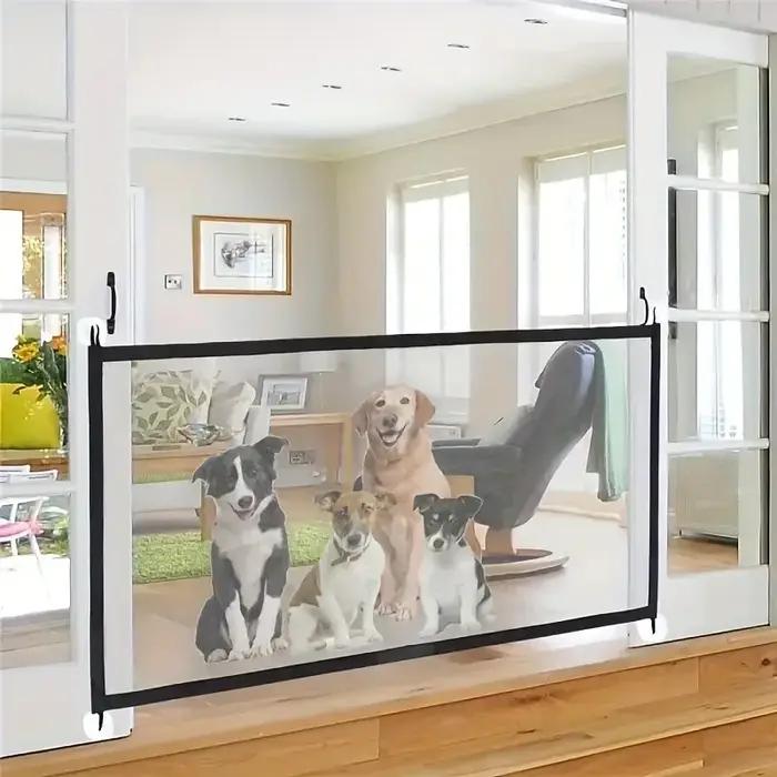 Clôture de barrière pour chien robuste avec crochets