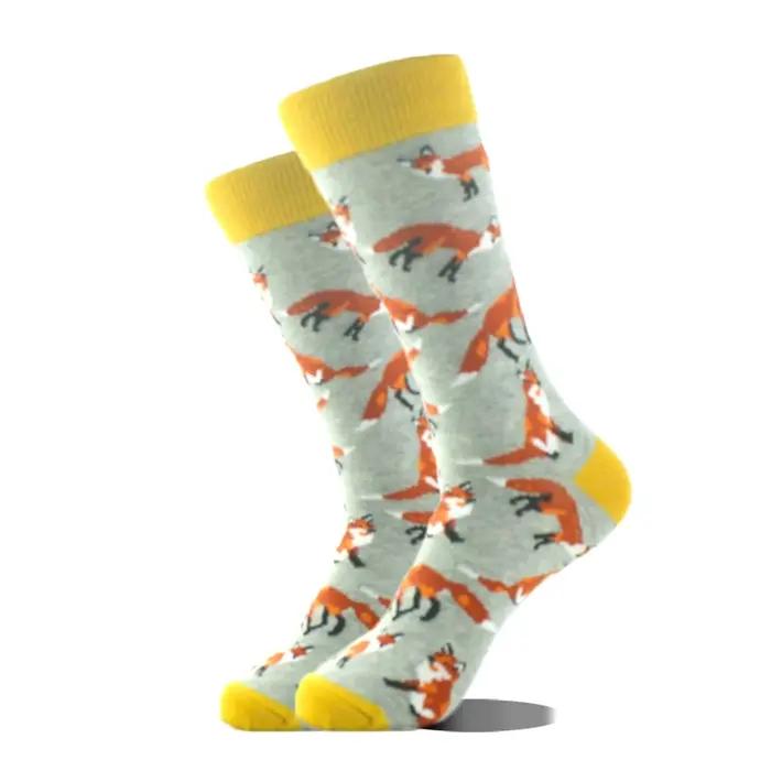 Chaussettes design avocat créatives hommes motifs yeux guitare bus animaux drôles