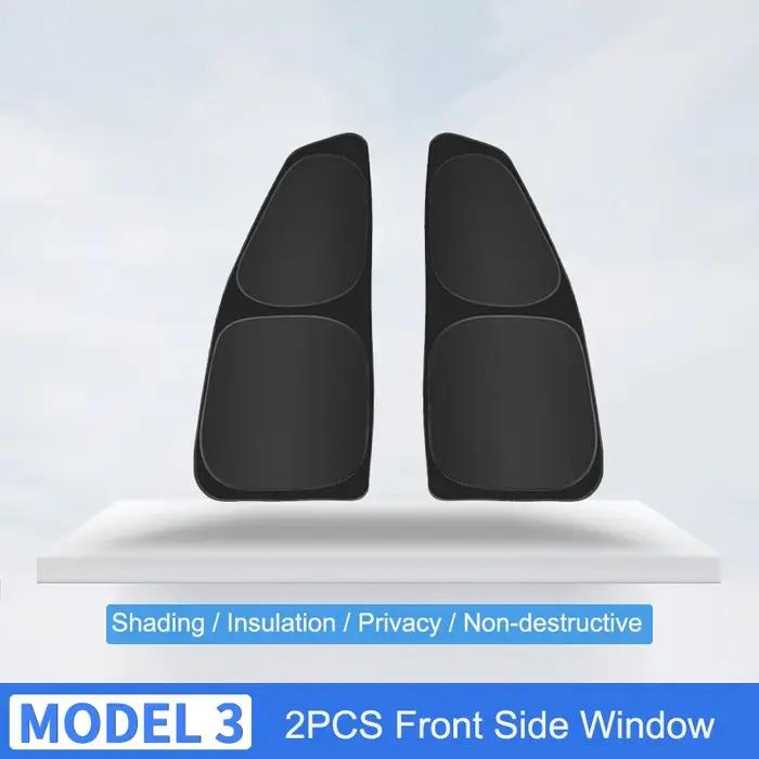 Pare-soleil de voiture pour Tesla Model 3 Y 2017-2023 couverture de protection pare-brise fenêtre latérale confidentialité pour enfants protection solaire isolation thermique installation facile