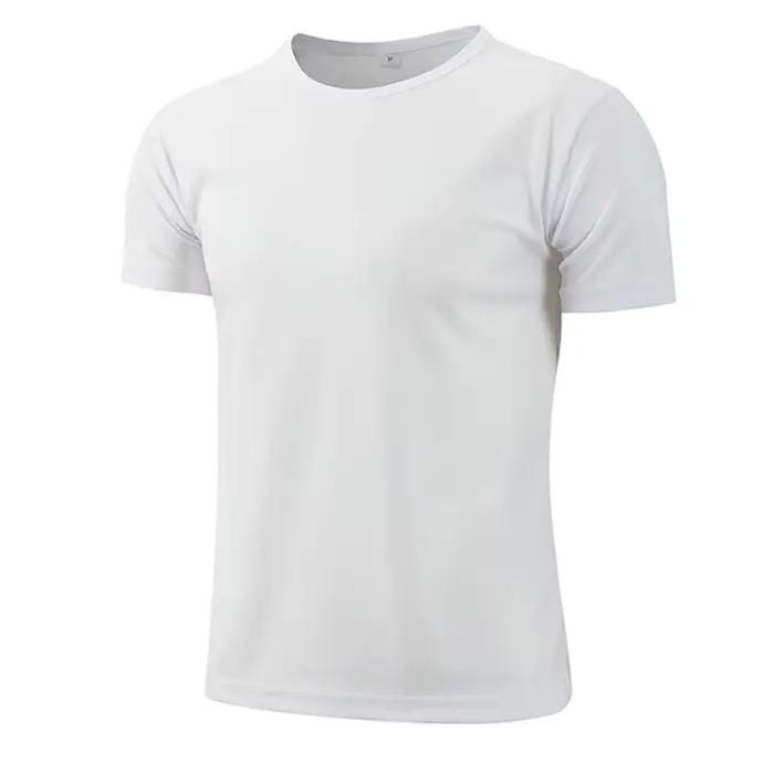 Hommes femmes séchage rapide à manches courtes Sport T-Shirt maillots de gymnastique Fitness chemise