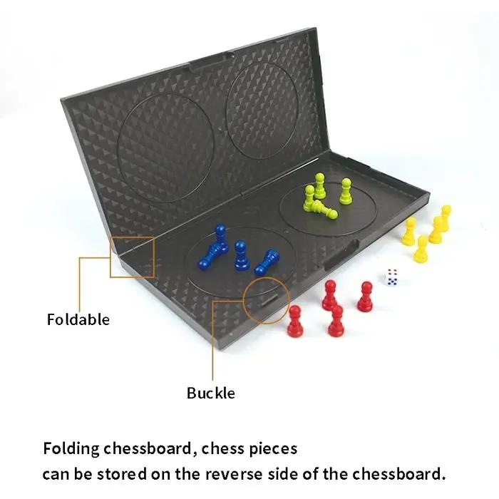 Jeu de société Luduo, avec des pièces magnétiques et des dés | Jeu de société stratégique classique