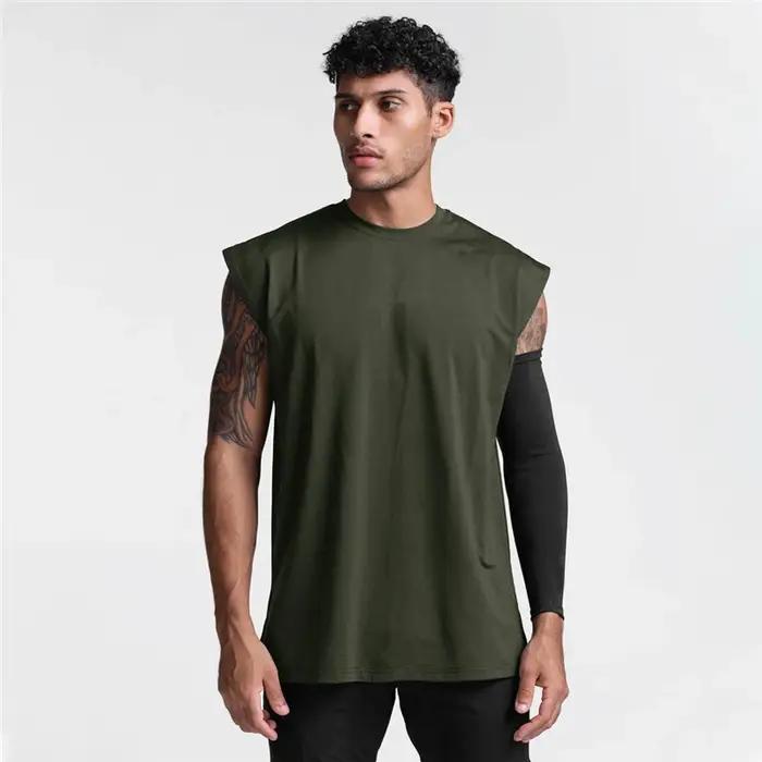 Débardeur d'exercice respirant pour hommes, Fitness, course à pied, sport décontracté, T-shirts sans