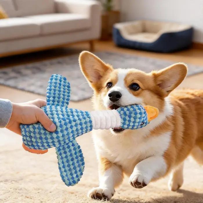 Jouet en peluche résistant pour chiens de toutes tailles pour soulager l'ennui et stimuler la créativité des chiots et grands chiens occuper en journée ou en occasion spéciale