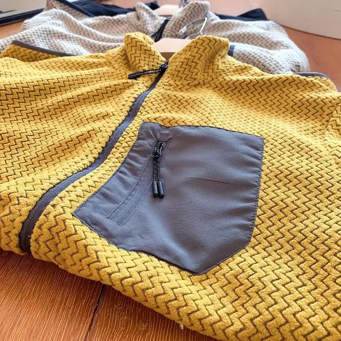 Veste polaire décontractée à col montant pour hommes, pêche, escalade, voyage, sport, escalade, chas