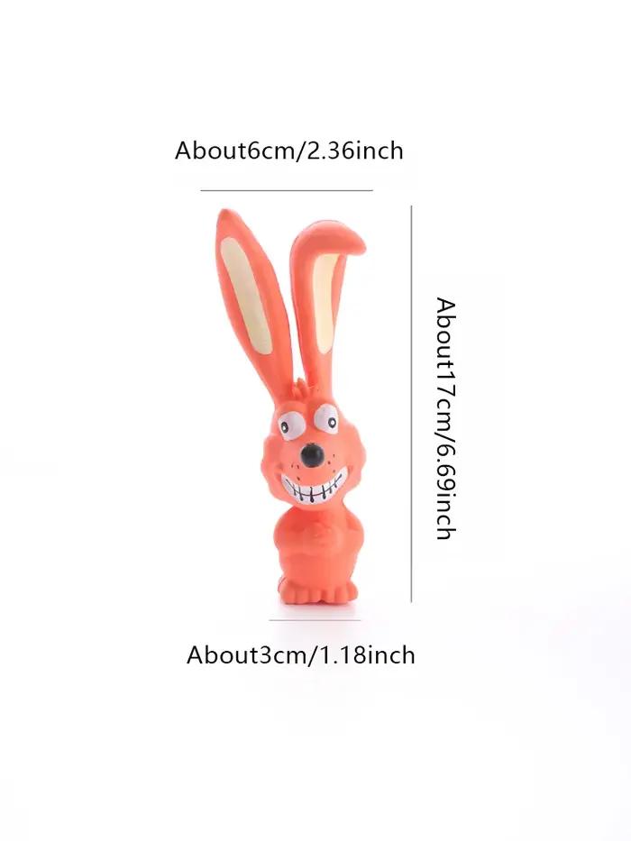 Jouet Lapin Coquin en Caoutchouc pour Chiens, Jouets Grinçants Durables et Sécuritaires pour Animaux de Petite Taille Occasions Spéciales