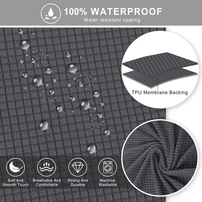 Housses de chaise de jeu avec accoudoir, 4 pièces, en Spandex, imperméables, pour siège de bureau, p