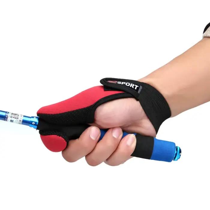 Gants de pêche 2 doigts protecteur respirant anti-dérapant Anti-coupure