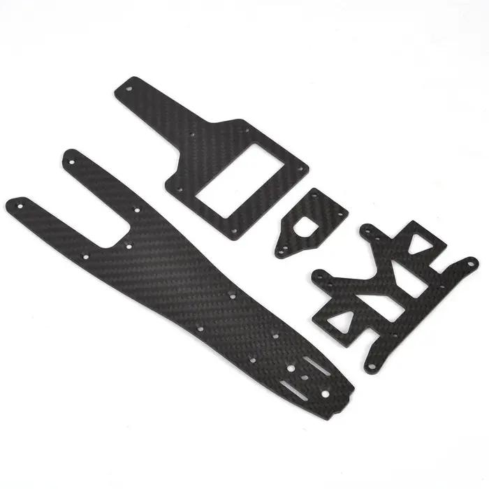 Kit de châssis en fibre de carbone, adapté aux châssis Tamiya F103 F-103, améliorations vintage, 1 ensemble