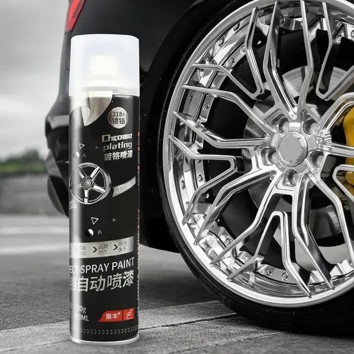 Spray de placage chromé pour voiture et décoration intérieure brillante et durable pour la maison et les projets de bricolage
