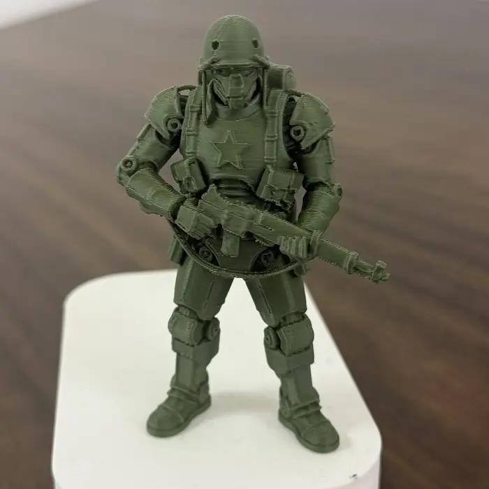 Modèle de soldat militaire - Statue d'armée en plastique avec uniforme