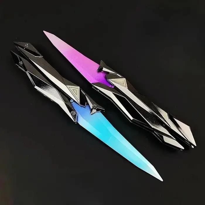Lame papillon pliable art populaire personnalisable pour cosplay et jeux à offrir pour collectionneur