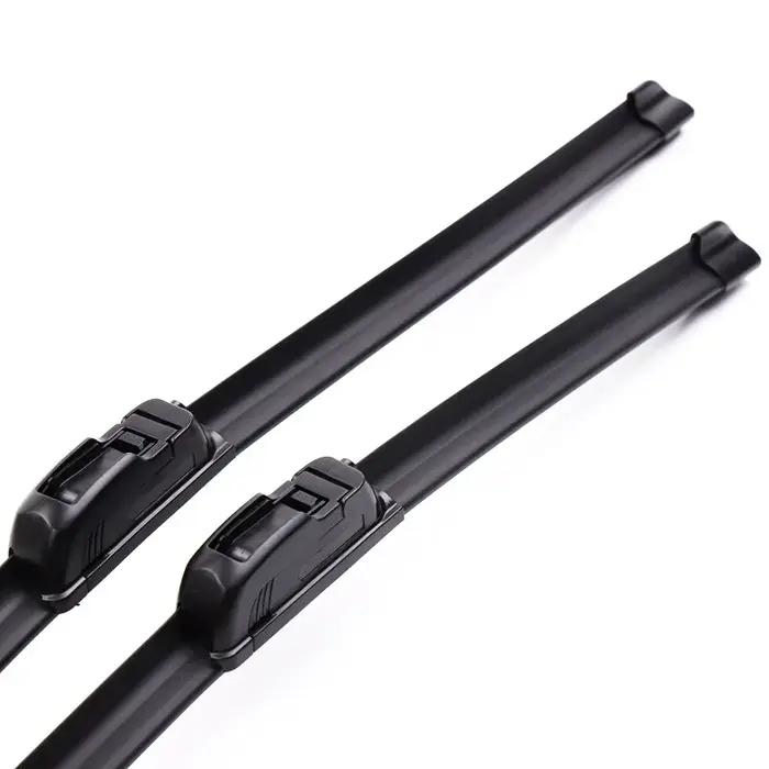 Essuie-glace de pare-brise de voiture en caoutchouc souple de type U, sans cadre, sans support, 22 "