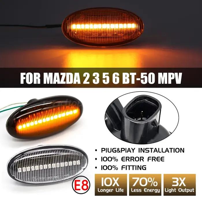 Clignotant lumineux pour Mazda 2 Demio DY DE 2003 – 2014, 3, Alexa 5, BT-50