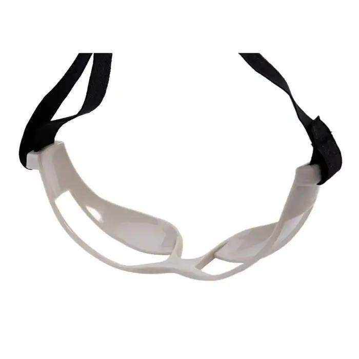 Lunettes d'entraînement de basket-ball pour jeunes, lunettes de dribble anti-visage tête haute, cadre plastique confortable et durable, visière flexible, ajustement réglable, entraînement visuel et contrôle du ballon, occasion sportive