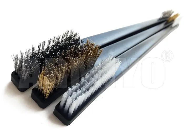 Armiyo fil à Double tête/brosse en Nylon pistolet baril Kit de nettoyage pistolet outil de nettoyage tir Paintball accessoires 3 pièces/ensemble