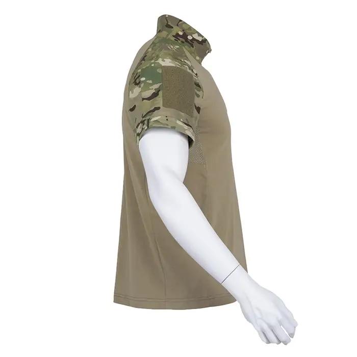 Chemises camouflage de sport en plein air pour hommes, t-shirts respirants, chemise de saut DulCP, vêtements de chasse, t-shirt d'entraînement en Y