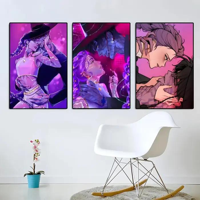 Affiche D-Demon Hunters Anime Vintage Style Moderne Décoration Murale Chambre Salon Occasions Spéciales