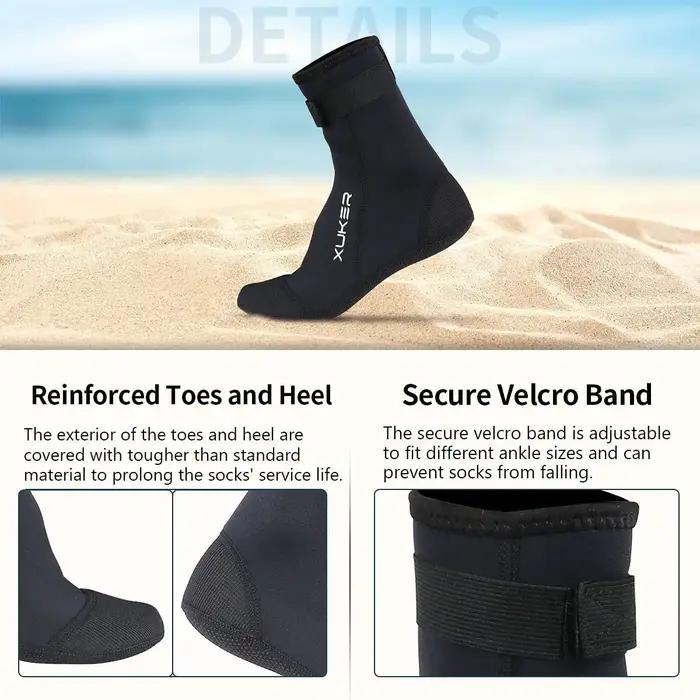 Chaussettes en néoprène 3mm, chaussons de plage, volley-ball, sable, football, plongée, natation, su