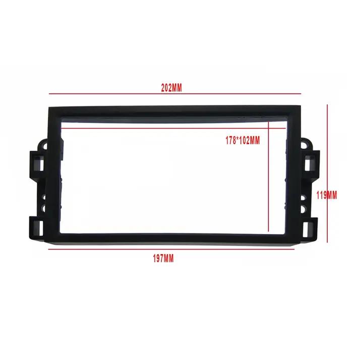 2Din Fascia adapté pour Chevrolet Aveo Lova Captiva Gentra Radio DVD panneau stéréo montage sur tabl