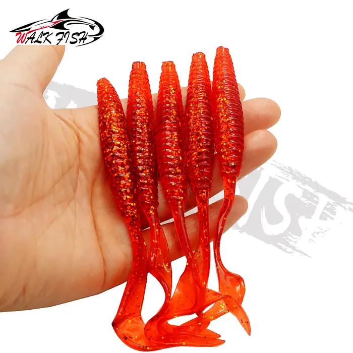 Obk Fish-Leurre de pêche à longue queue, appât souple, 13cm, 6g, filetage à vis simple, faucille T64
