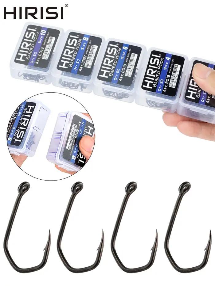 Hameçons de pêche à la carpe, hameçons à griffes pincées, revêtement en PTFE, hameçons à yeux en aci