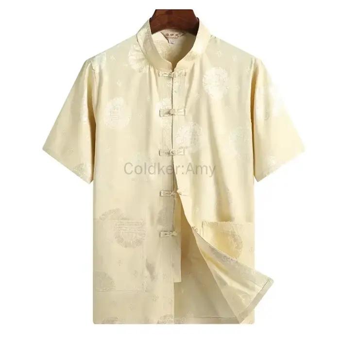 Hauts traditionnels chinois en polyester brodés pour homme, vêtements vintage Hanfu pour occasions spéciales et festivals culturels