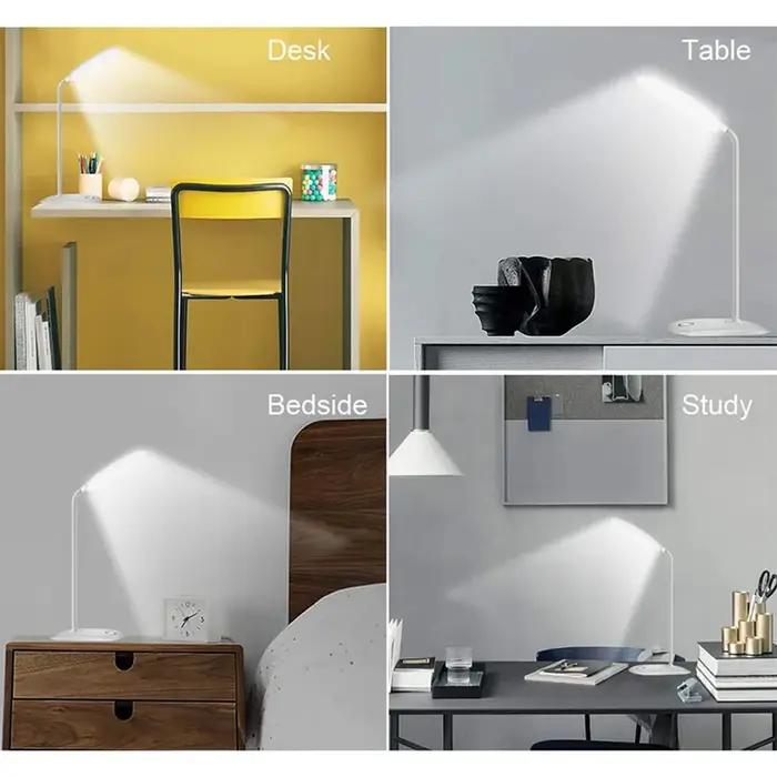 LED lampe de bureau USB charge lampe de chevet étude Protection des yeux 3 niveaux réglage de la lum