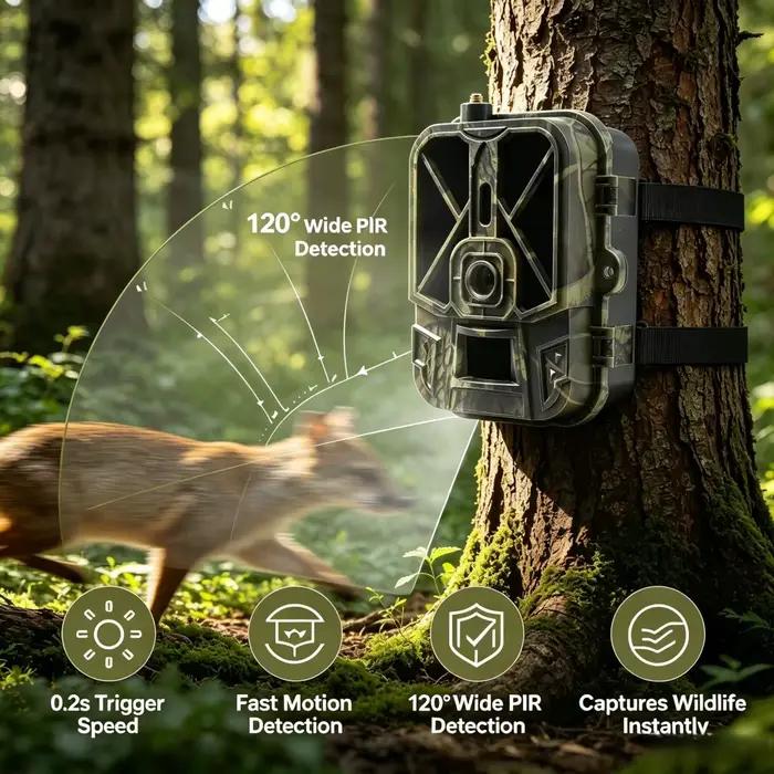 Caméra de chasse cellulaire 4G HD avec vidéo en direct