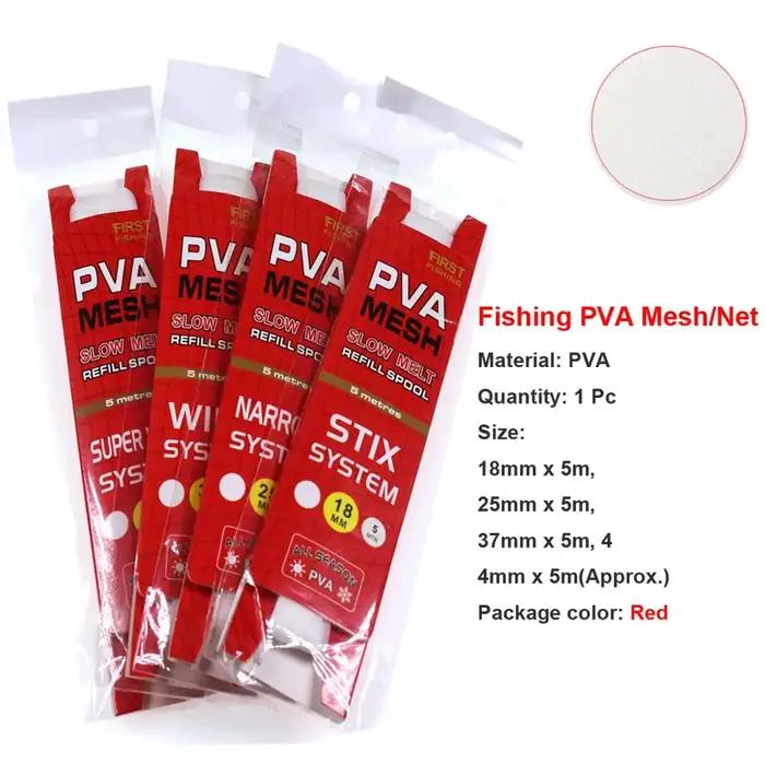 Maille PVA pour pêche à la carpe, pour mangeoire pour appâts de terre, filet PVA Soluble dans l'eau,